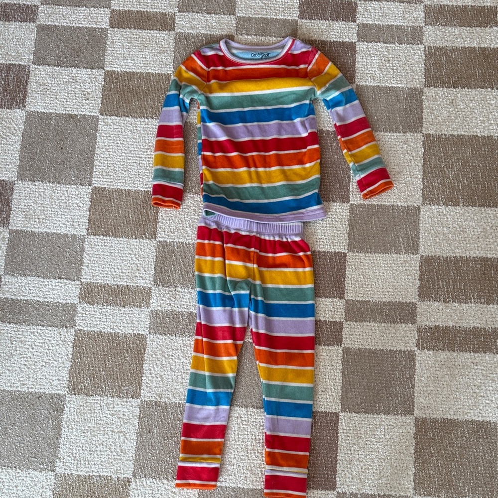 Cat & Jack Multicolor Striped Pajama Set